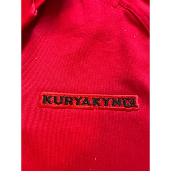 Kuryakyn Red Polo Shirt Throttle Threads Kustom Shopwear Embroidered Logo Mens L - Picture 2 of 6